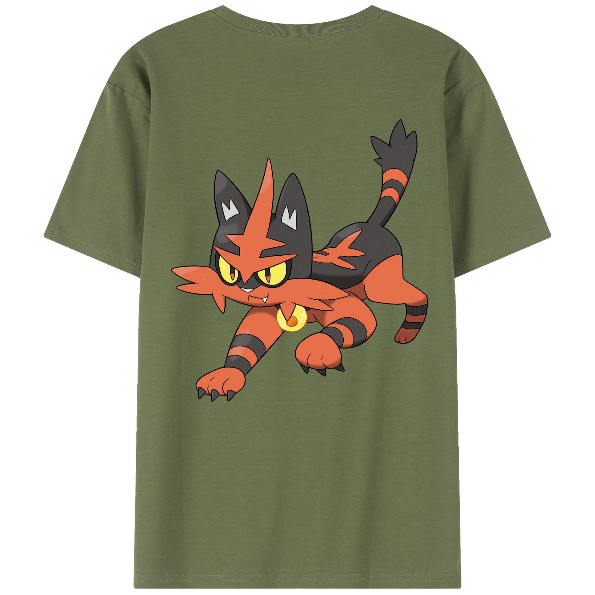 （画像用） ポケットモンスター Pokémon 綿100％半袖Tシャツ（背面プリント）